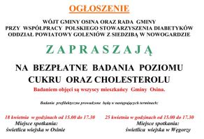 Badanie cukru oraz cholesterolu