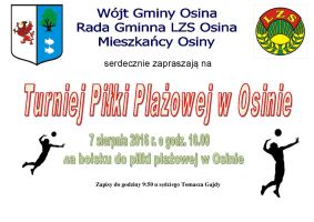 Turniej Piłki Plażowej w&nbsp;Osinie