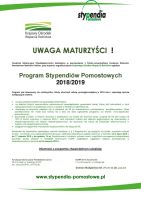 Uwaga Maturzyści