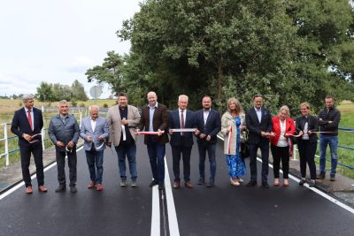 Uroczyste otwarcie odcinka drogi powiatowej Nr 4159Z od węzła "Osina" drogi ekspresowej S6 do granic miejscowości Węgorza
