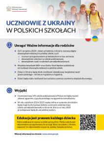 UCZNIOWIE Z UKRAINY W POLSKICH SZKOŁACH