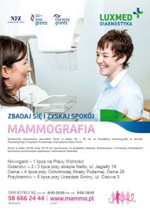 Bezpłatne badania mammograficzne w Osinie